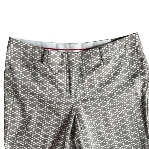 Zac & Rachel Slim Ankle crop Pant Women’s Trouser Pants size 10 geometric print - Picture 4 of 10